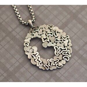 Crescent Moon Vintage Necklace 32 inch -G3